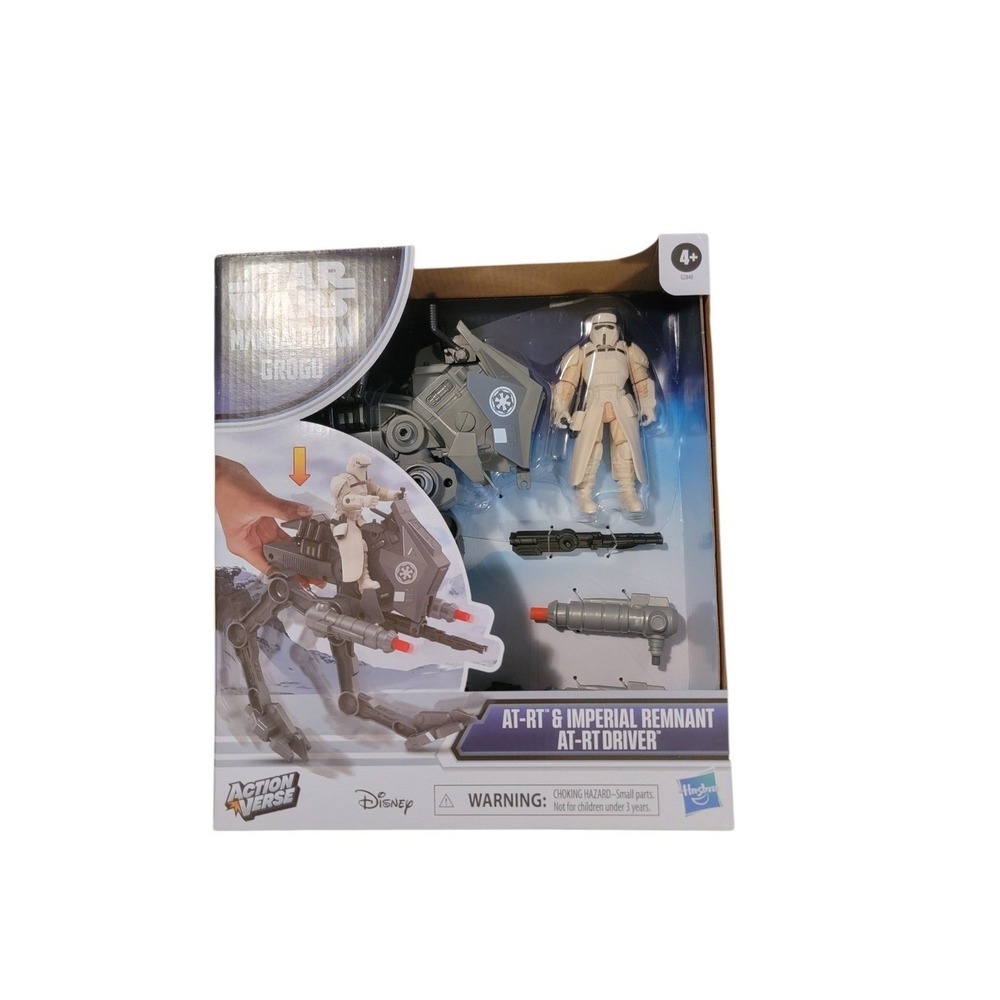 Star Wars AT-RT & Imperial Remnant Driver Kids 11" Gray New Mission Fleet